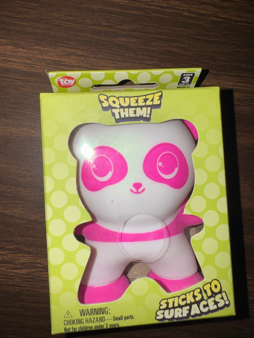 Crunchy Panda Squishy Toy by Squeeze Pink New in Box